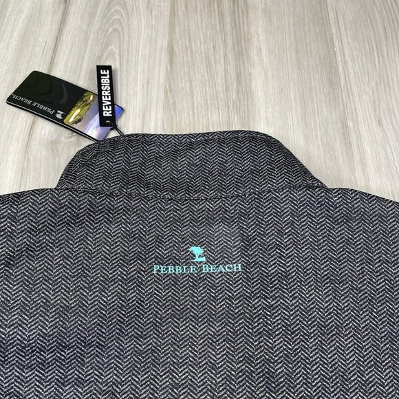 Pebble Beach Dry Luxe Performance Sleeveless 1/4 Zip Golf Vest Size XL NEW - Picture 12 of 13